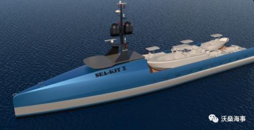 无船员远程操作超级游艇支援船概念