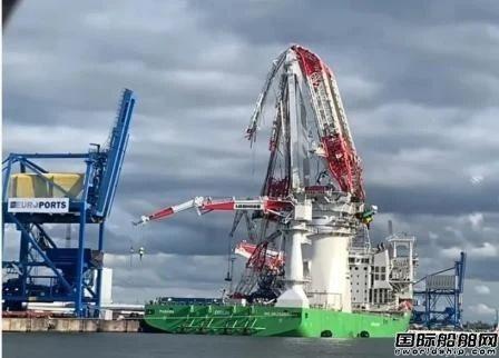 这艘“出事”的全球最大风电安装船启动“断臂”维修工程
